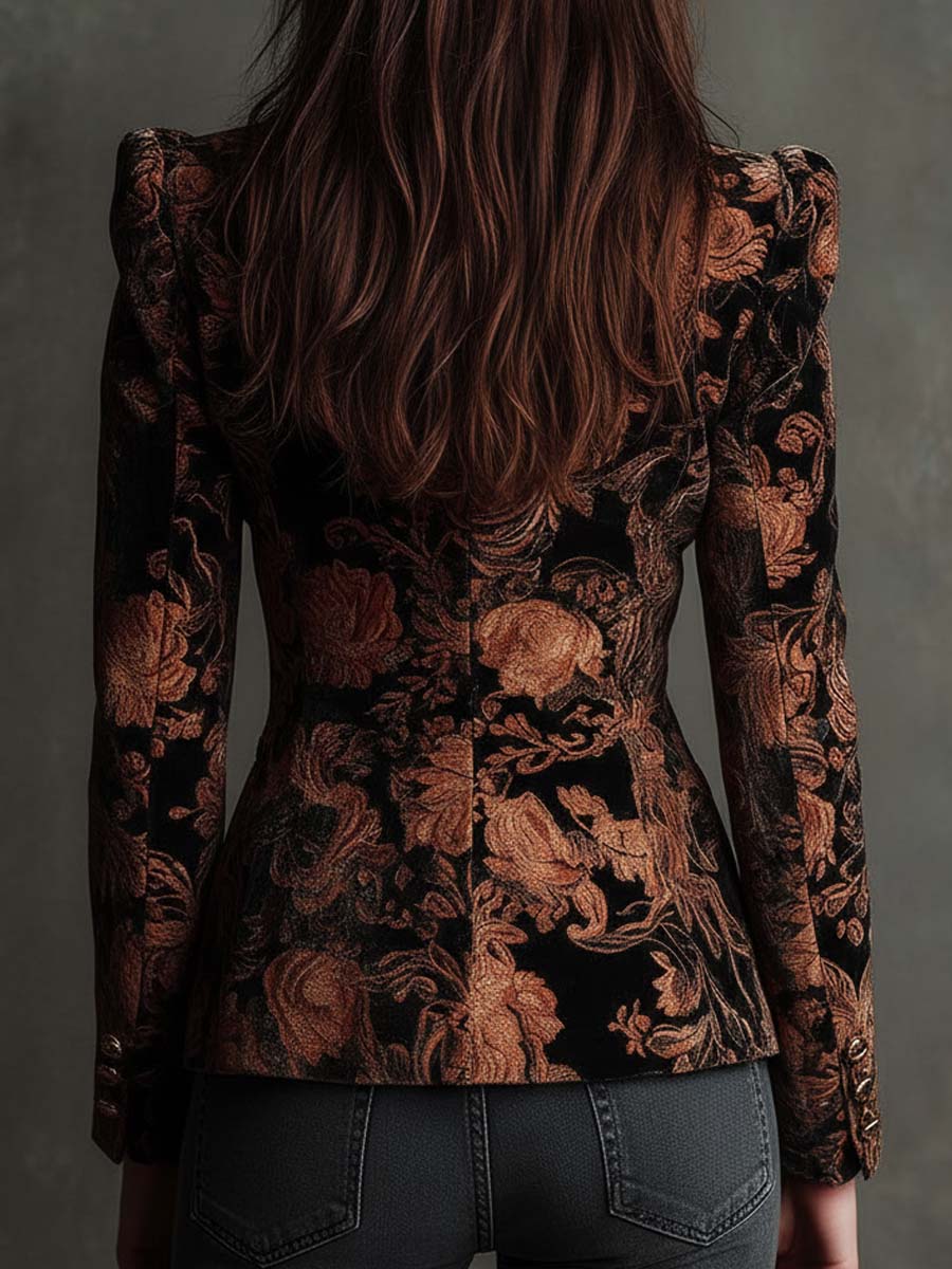Blazer de sastre floral Bertille