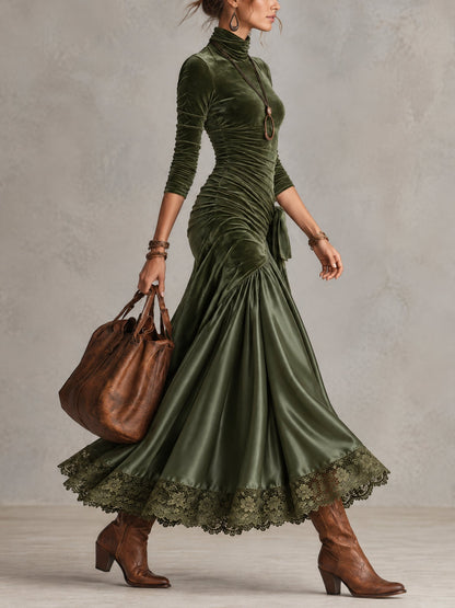 Vestido largo de terciopelo Antonella