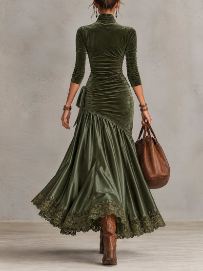 Vestido largo de terciopelo Antonella