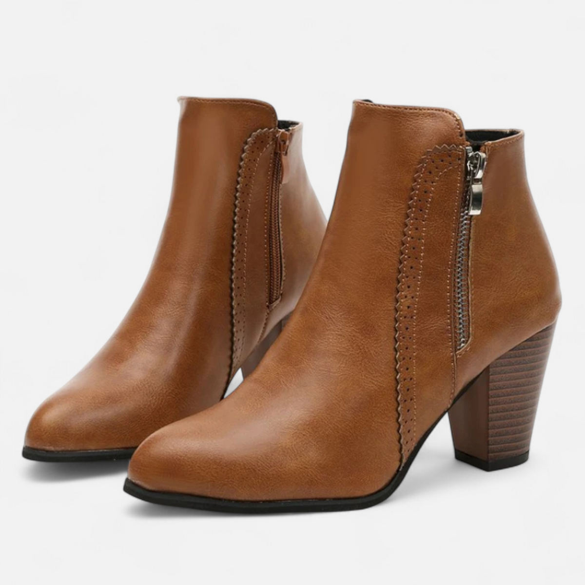 Tarsila | Botines retro con cremallera lateral