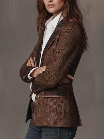 Blazer de espiga Gisèle
