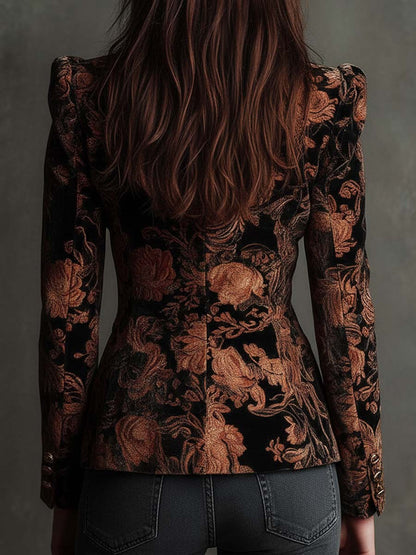 Blazer de sastre floral Bertille