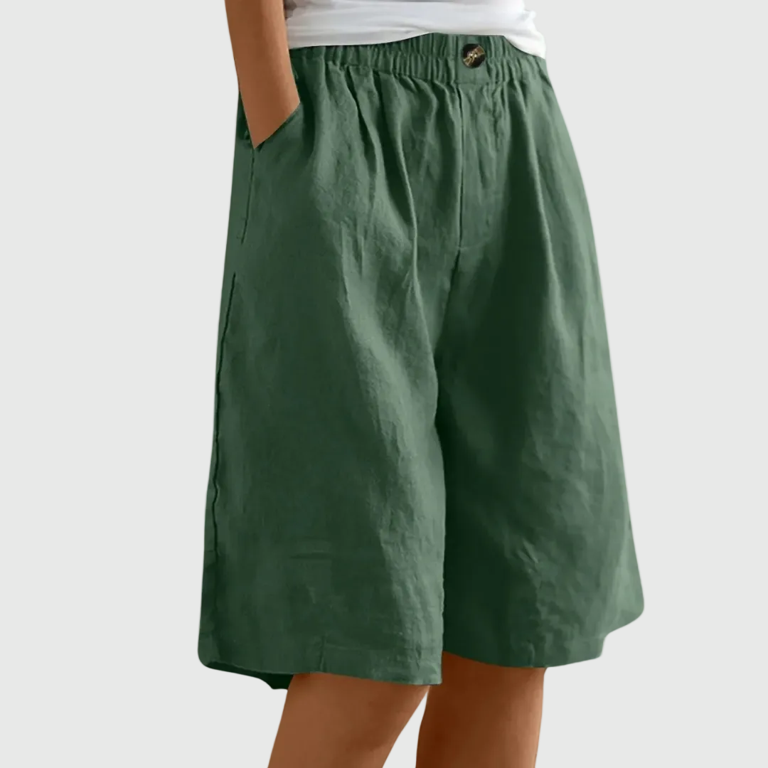 Pantalones cortos holgados con cintura elástica ella â€” vista 12