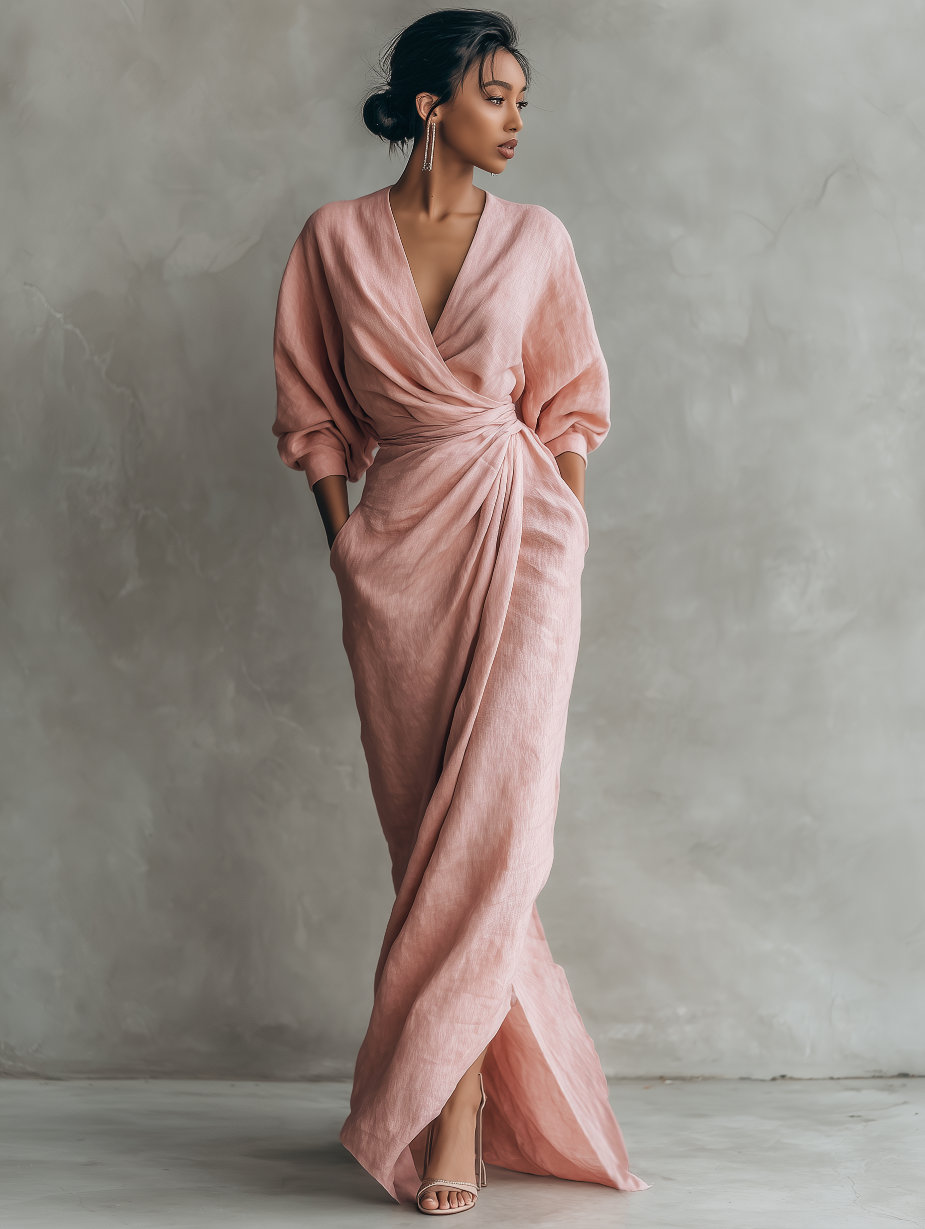 Vestido largo minimalista Alba