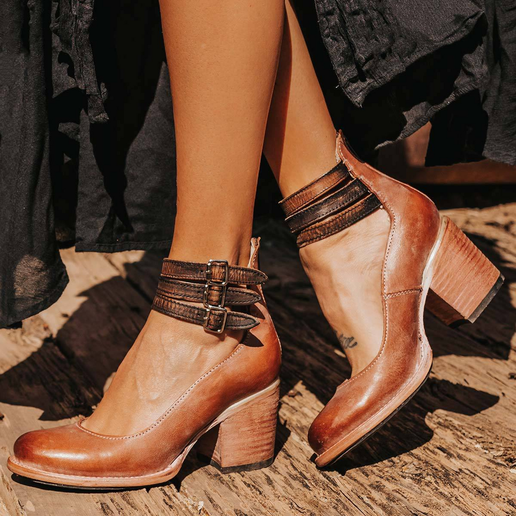 Tacones de cuero Mirella