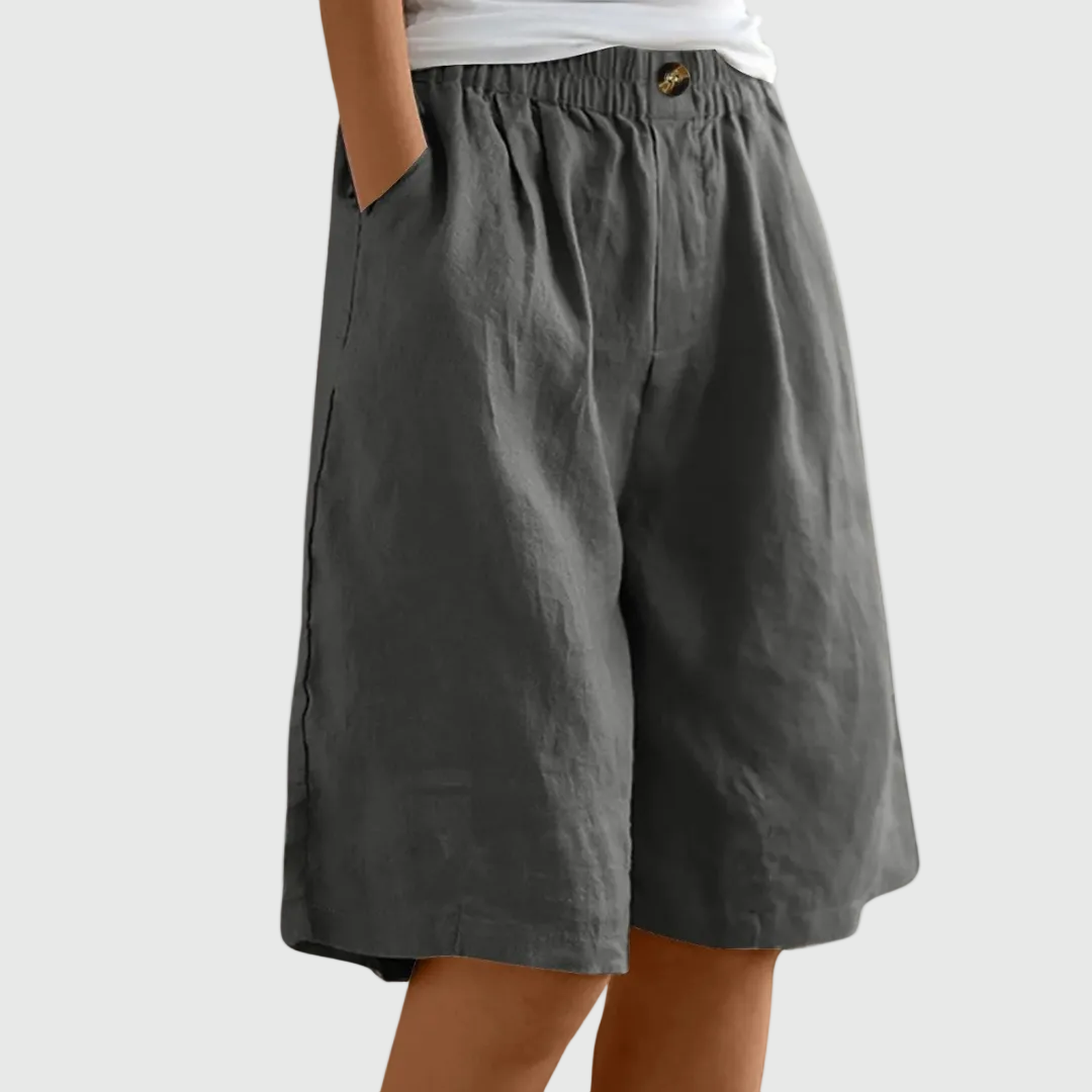 Pantalones cortos holgados con cintura elástica ella â€” vista 6