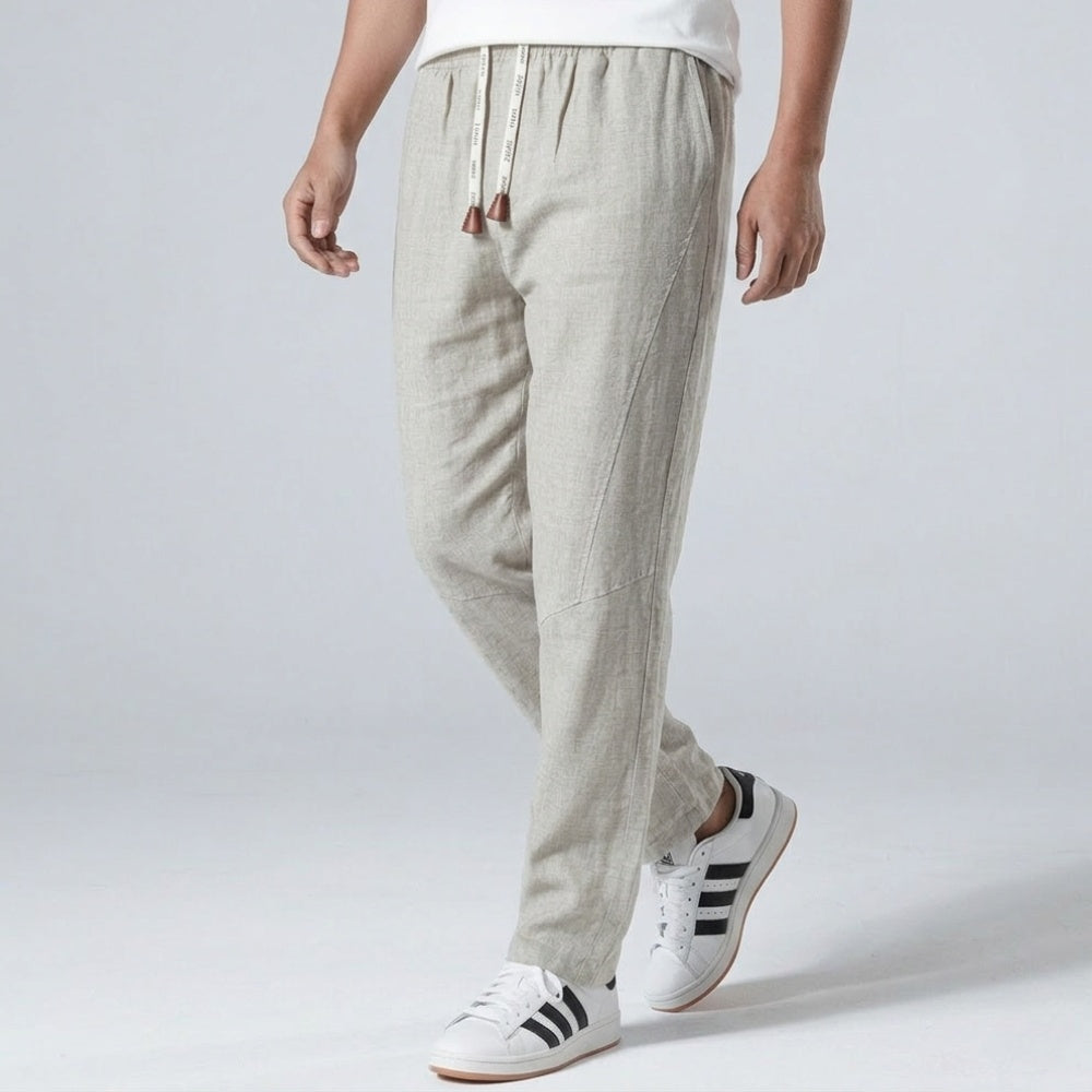 Tsuki- Pantalón confort de lino â€” vista 4