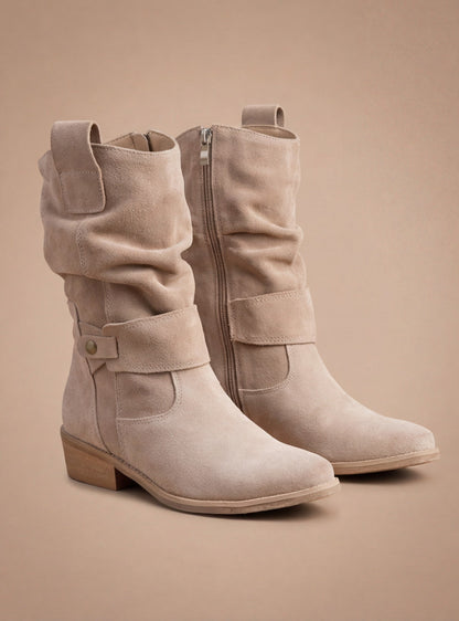 Dalia | Botas cómodas efecto ante