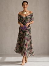 Vestido de noche coral Hendrika