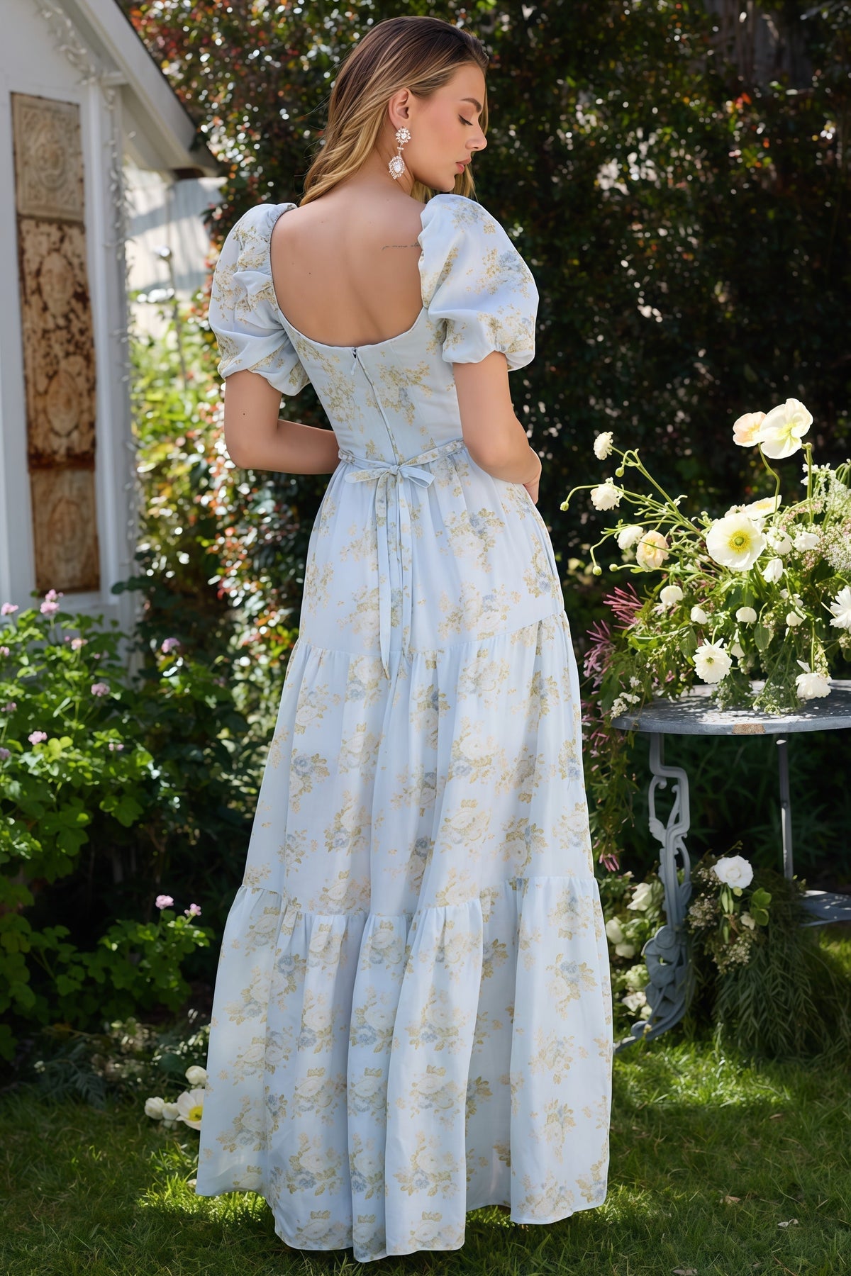 Vestido elegante vaporoso Layla