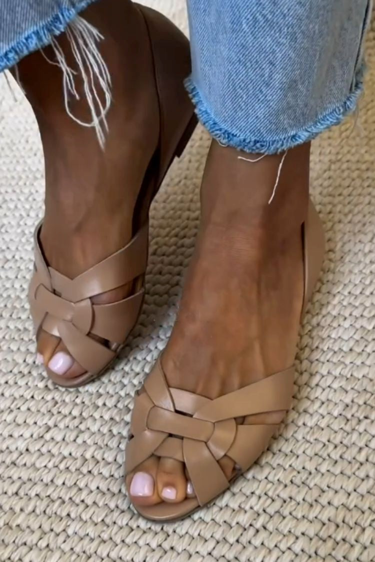 Sandalias planas trenzadas Serafina