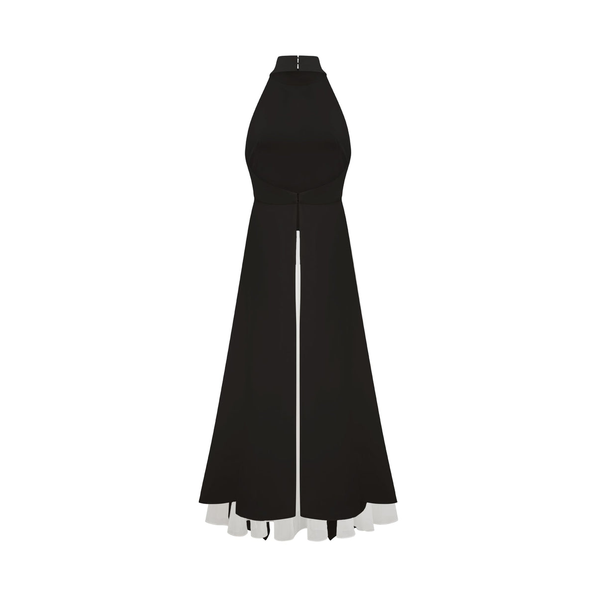 Vestido largo con cuello halter y capas de Inés — vista 14