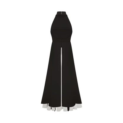 Vestido largo con cuello halter y capas de Inés — vista 14