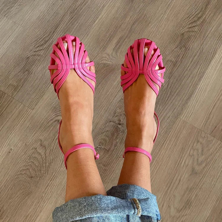 Sandalias planas doradas Vittoria