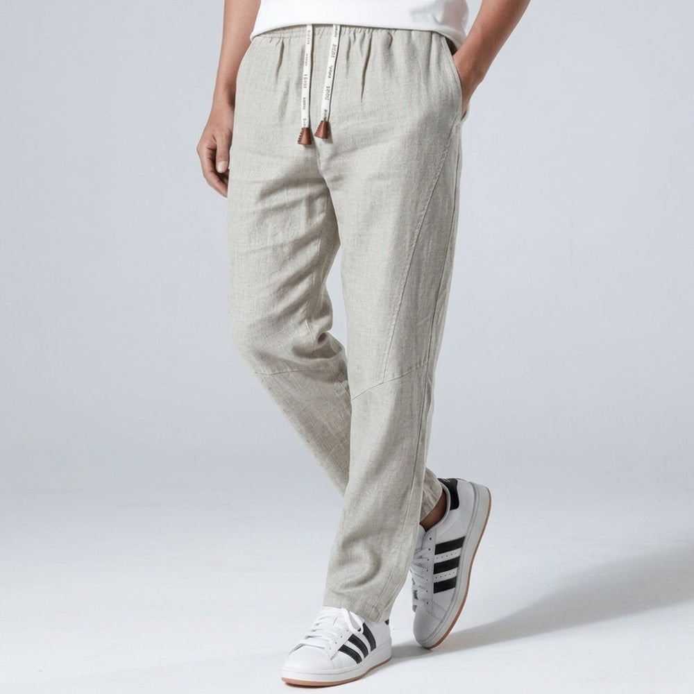 Tsuki- Pantalón confort de lino â€” vista 5