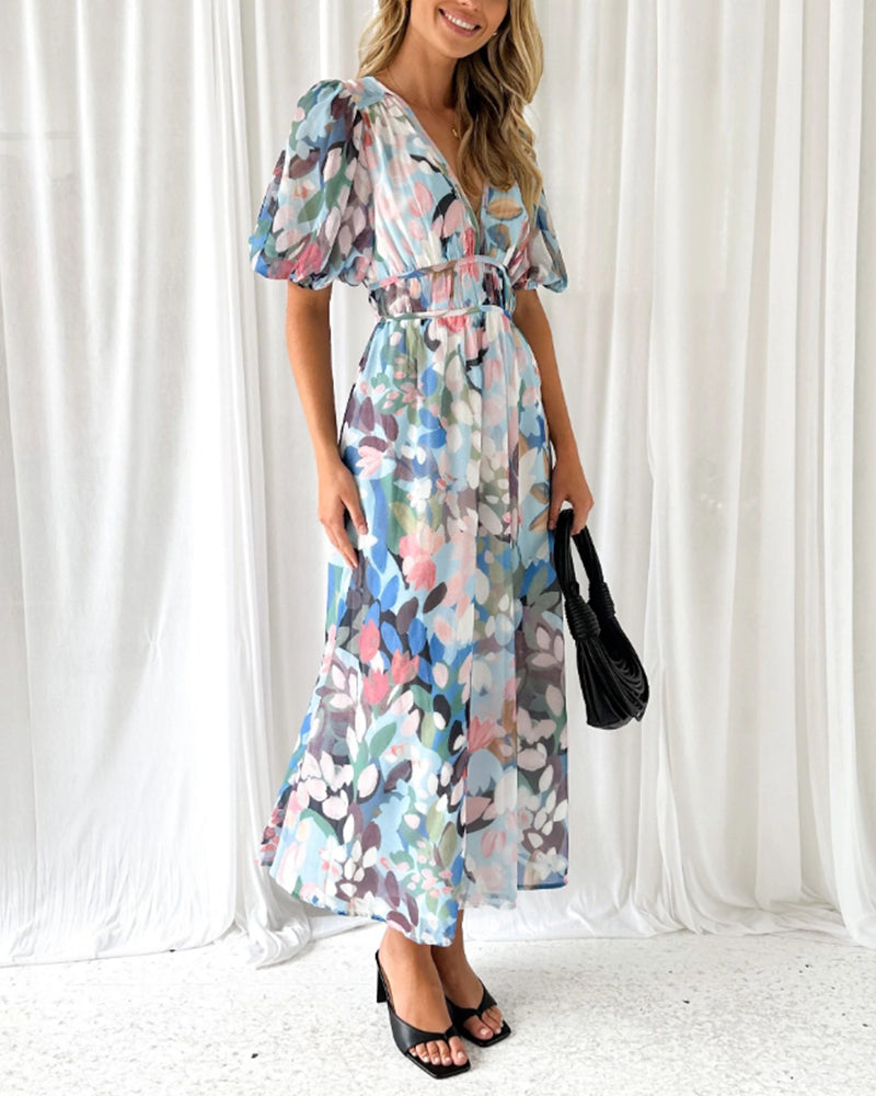 Vestido floral Celine