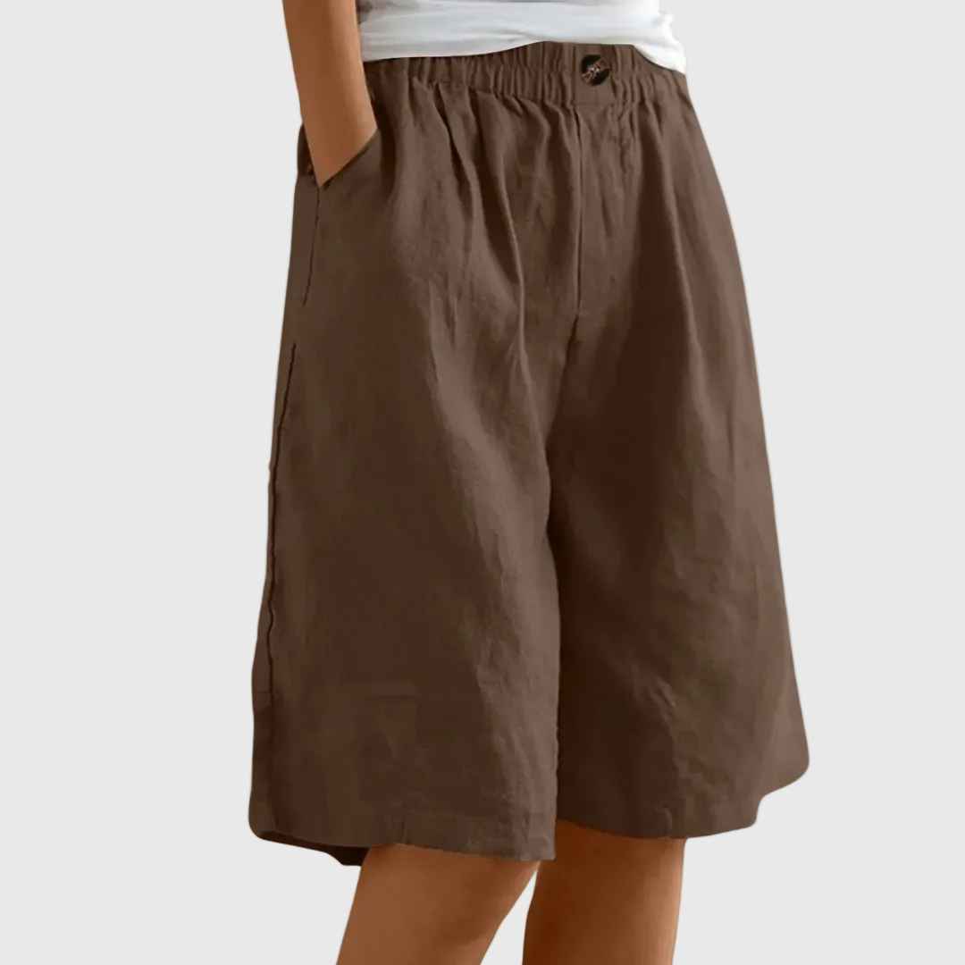 Pantalones cortos holgados con cintura elástica ella â€” vista 8