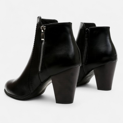 Tarsila | Botines retro con cremallera lateral