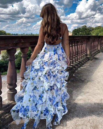 Vestido midi floral Uri