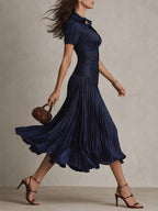 Vestido midi de satén Adriana