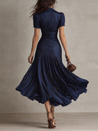 Vestido midi de satén Adriana