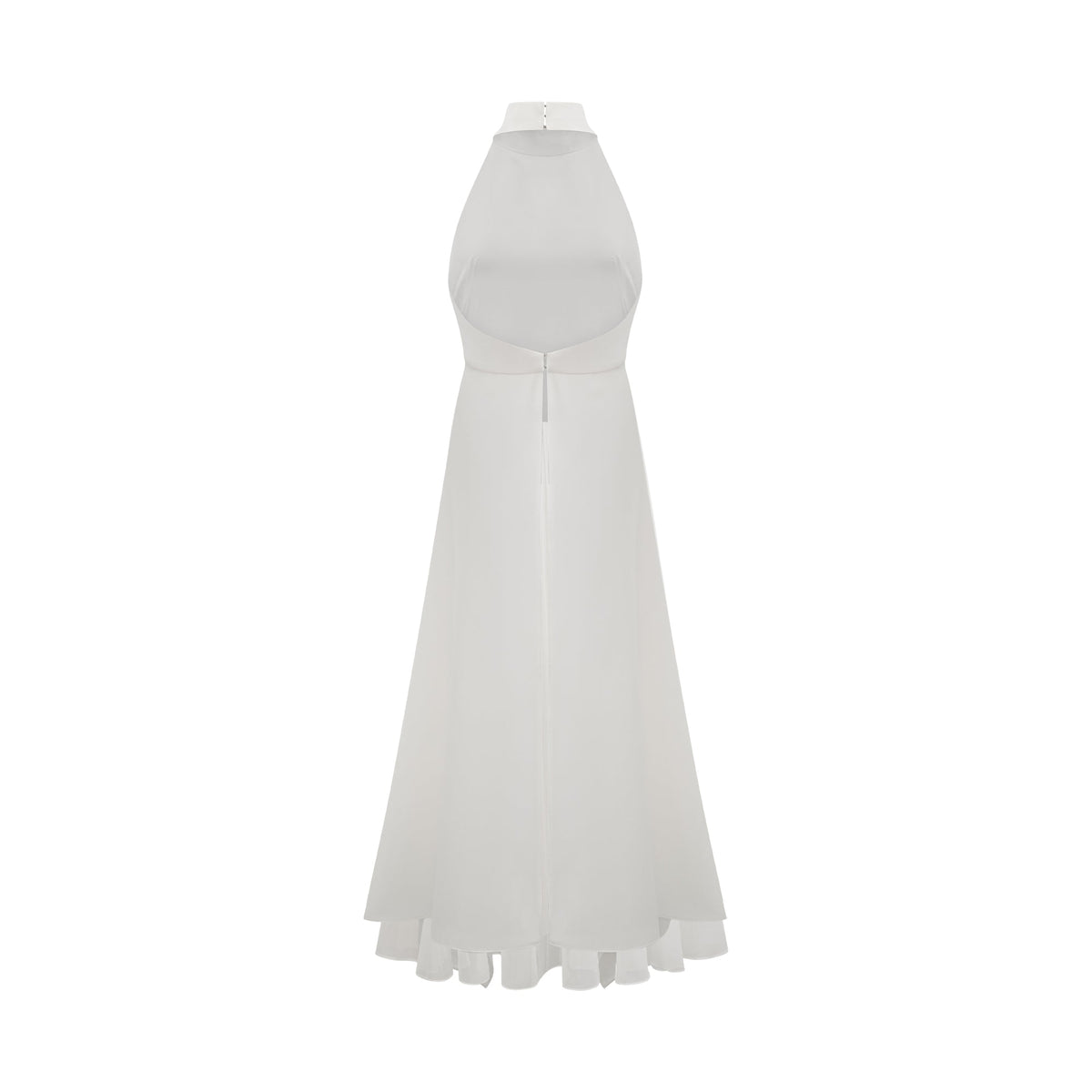Vestido largo con cuello halter y capas de Inés — vista 13