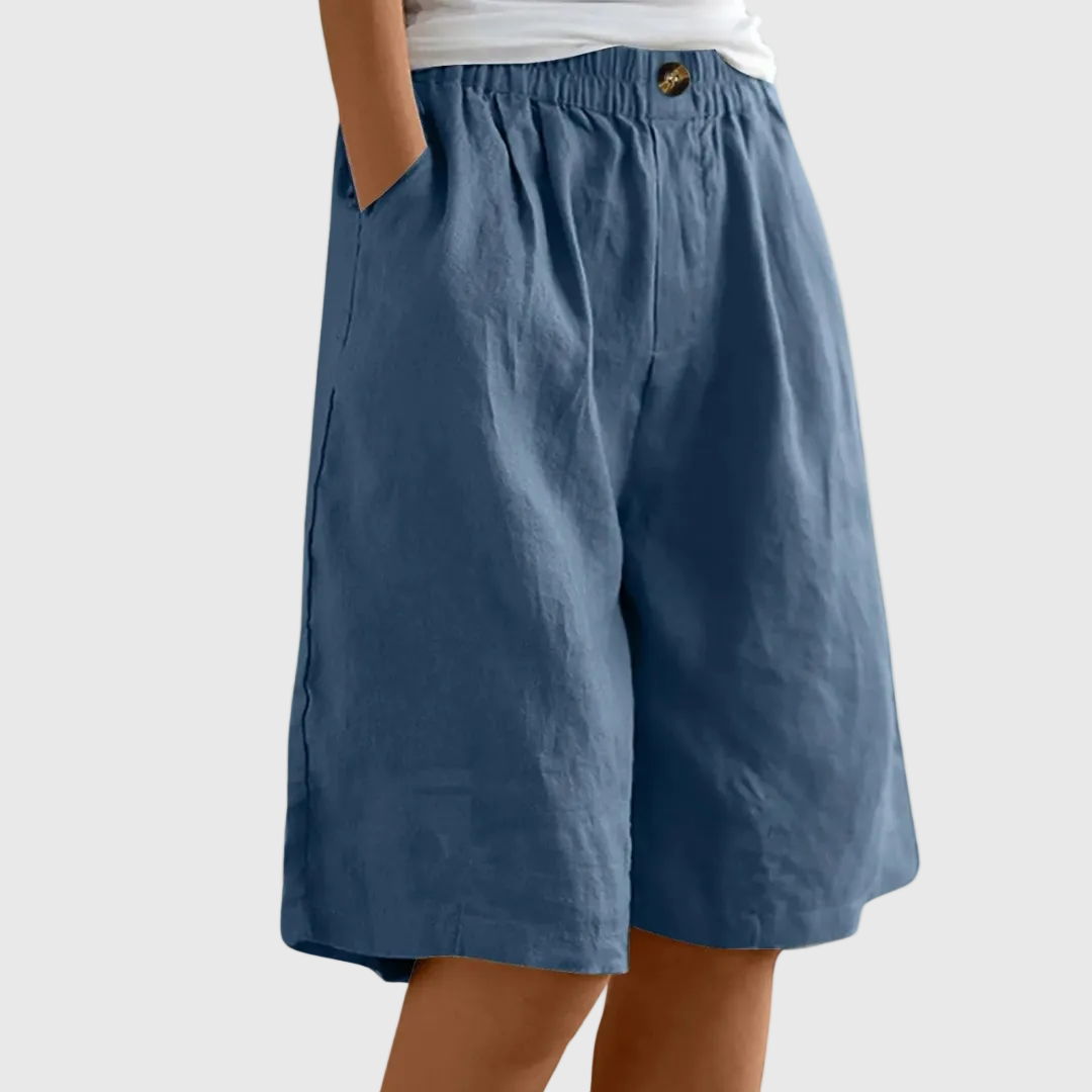 Pantalones cortos holgados con cintura elástica ella â€” vista 2
