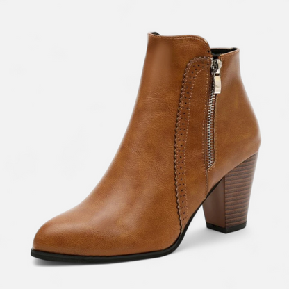 Tarsila | Botines retro con cremallera lateral