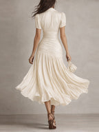 Vestido midi de satén Adriana
