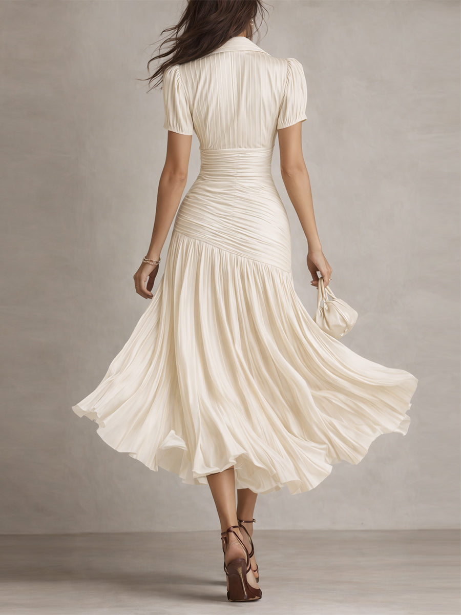 Vestido midi de satén Adriana