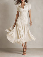 Vestido midi de satén Adriana