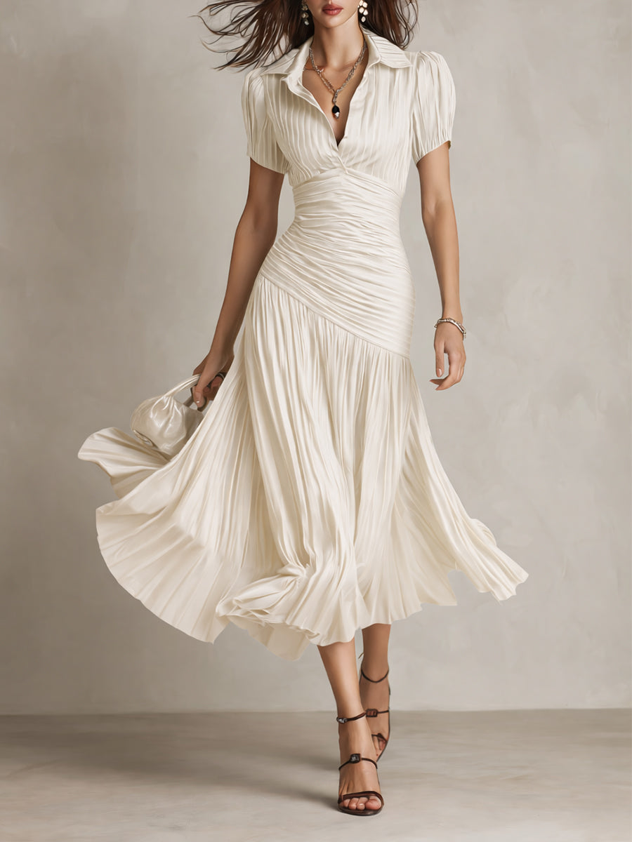 Vestido midi de satén Adriana