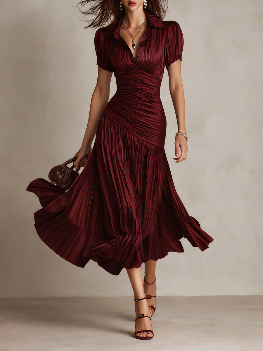 Vestido midi de satén Adriana