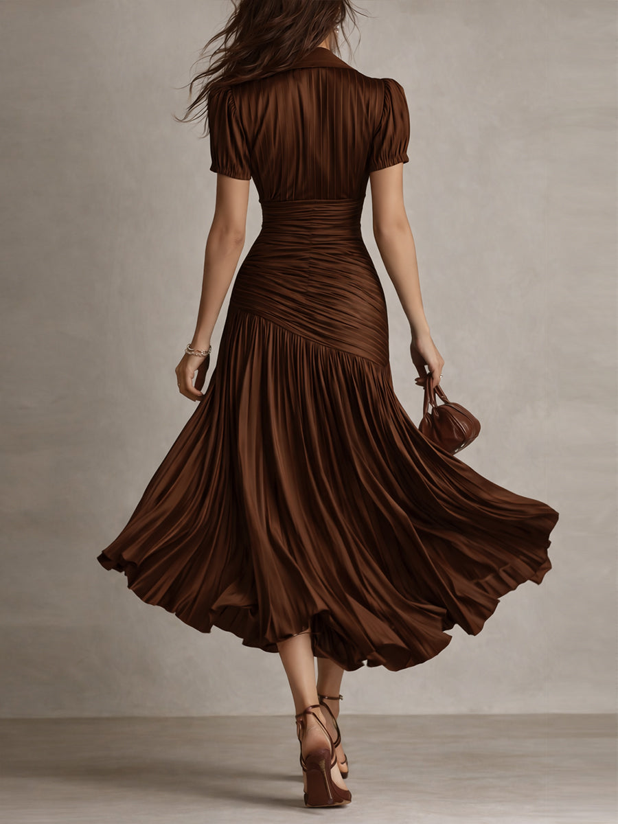 Vestido midi de satén Adriana