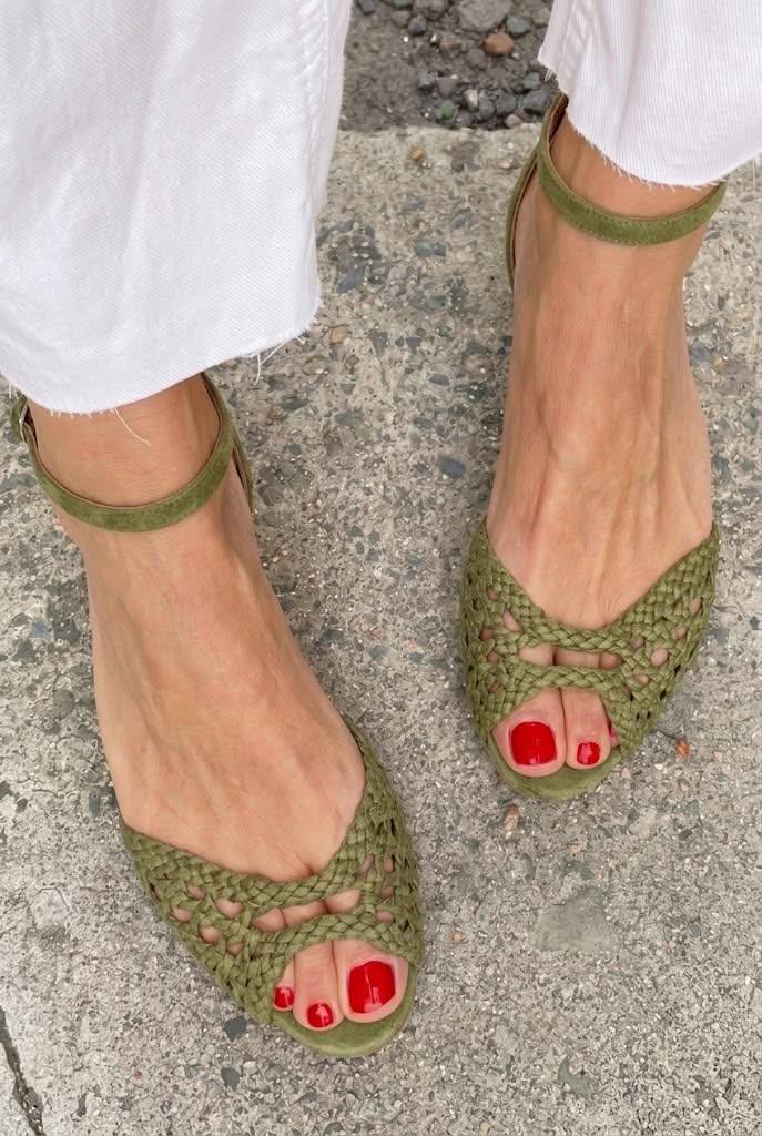 Sandalias planas trenzadas Isadora