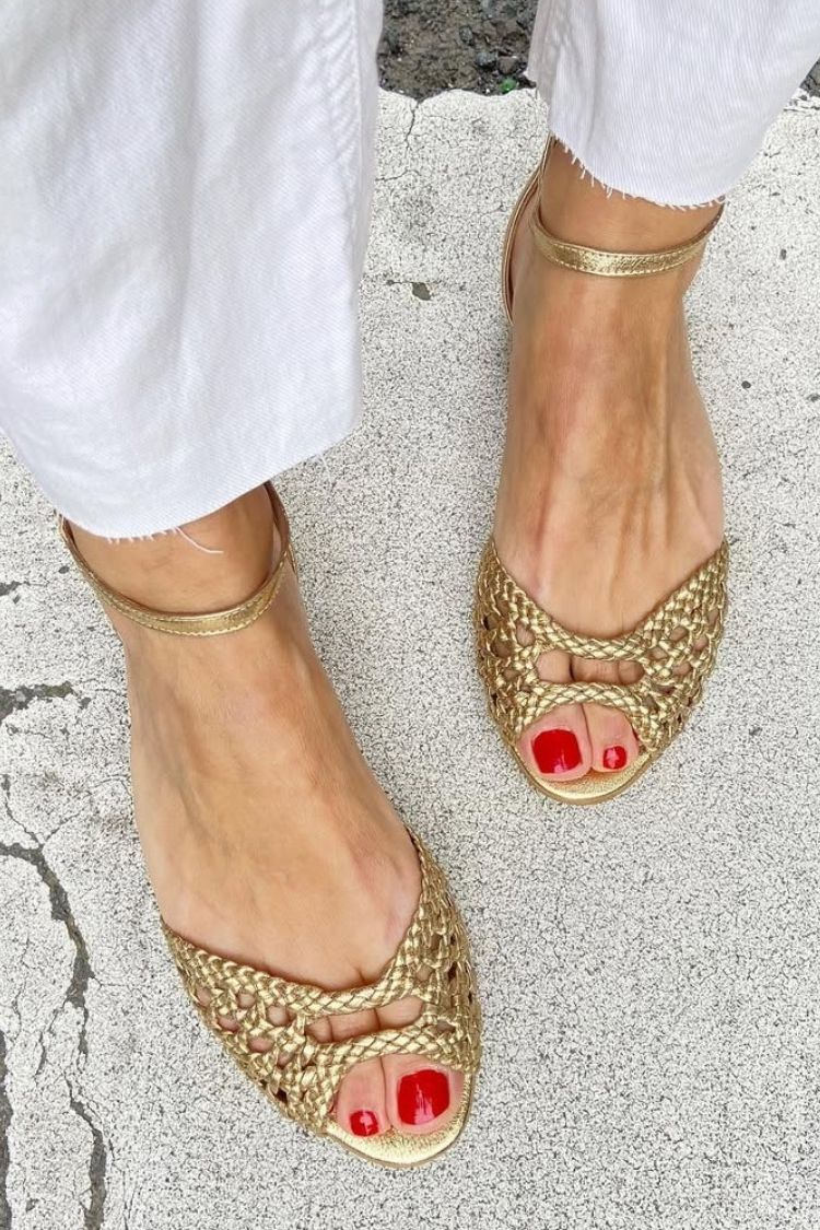 Sandalias planas trenzadas Isadora