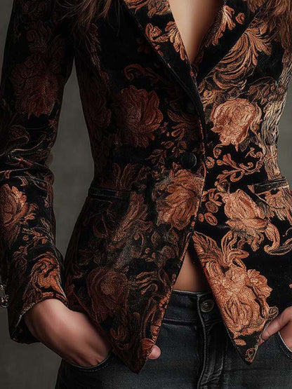 Blazer de sastre floral Bertille