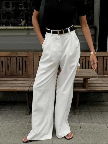 Pantalón ancho cintura alta Cinthia