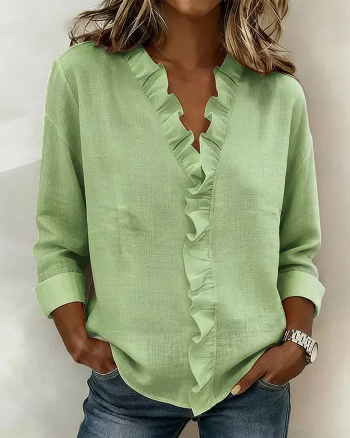Blusa con volantes Inaya