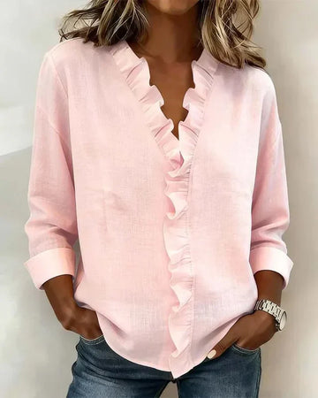 Blusa con volantes Inaya
