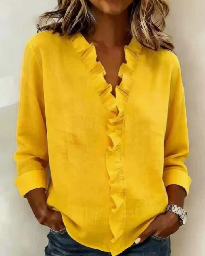 Blusa con volantes Inaya