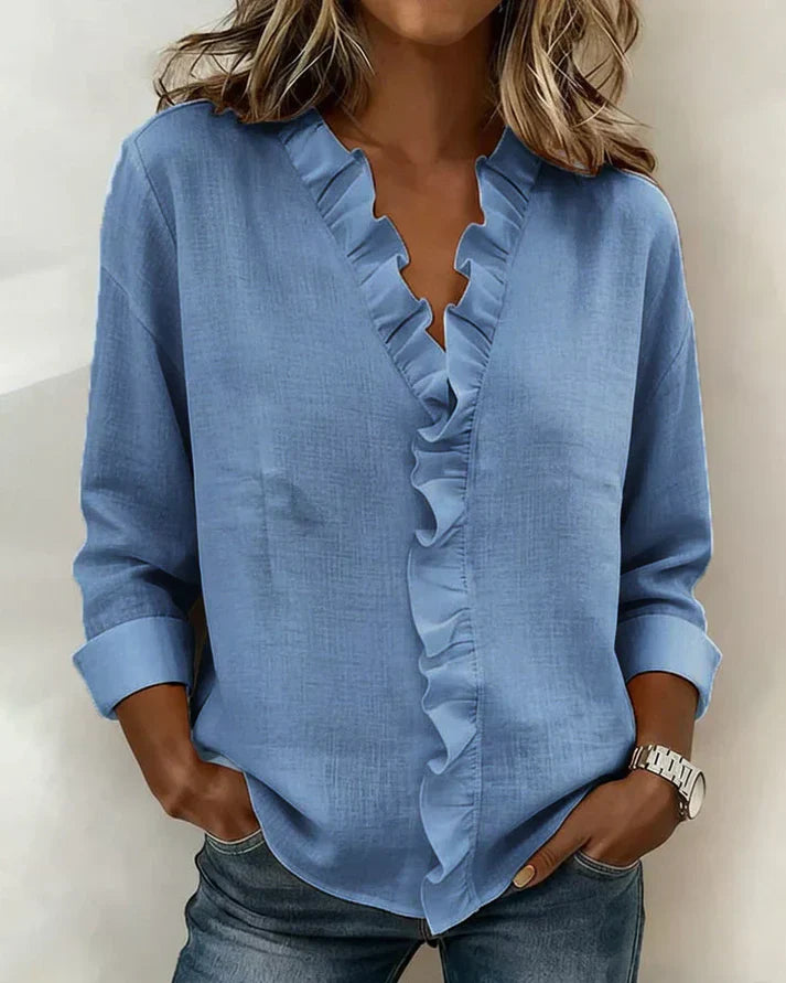 Blusa con volantes Inaya