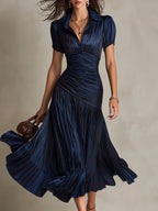Vestido midi de satén Adriana