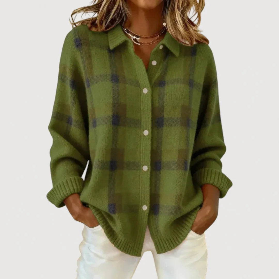 Chaqueta de punto de cuadros Matilde — vista 1