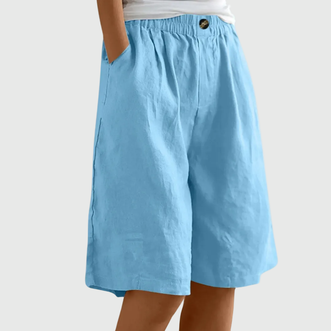 Pantalones cortos holgados con cintura elástica ella â€” vista 4