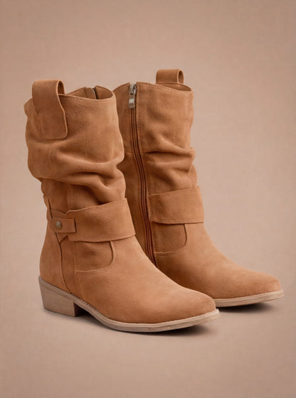 Dalia | Botas cómodas efecto ante