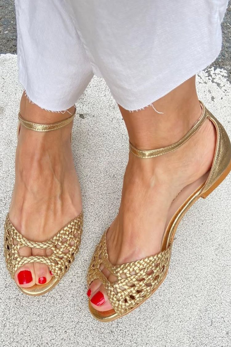 Sandalias planas trenzadas Isadora
