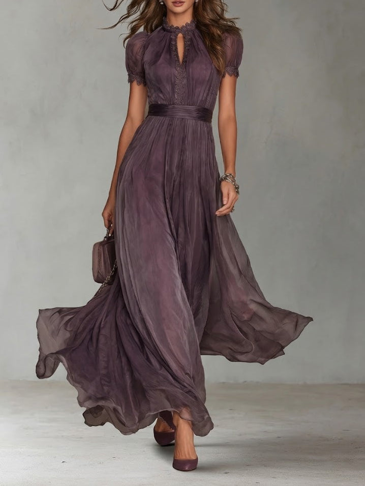 Vestido largo morado Sara