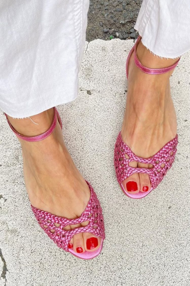 Sandalias planas trenzadas Isadora