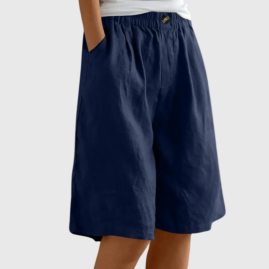 Pantalones cortos holgados con cintura elástica ella â€” vista 9